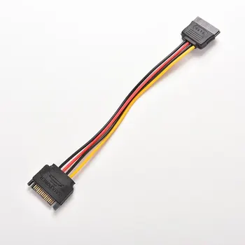 1 BUC 8 Inch SATA 15 Pini de sex Masculin la Feminin 15 Pin SATA 15P Adaptor de Alimentare Cablu de Extensie de Sârmă Cabluri 20cm Putere Cabluri de Prelungire