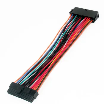 5 buc/pachet de colorat cablu pentru placa de baza 24pin de sex feminin pentru a 24pin(20 4) de sex masculin cablu de extensie de alimentare 24P cablu 18AWG 20cm