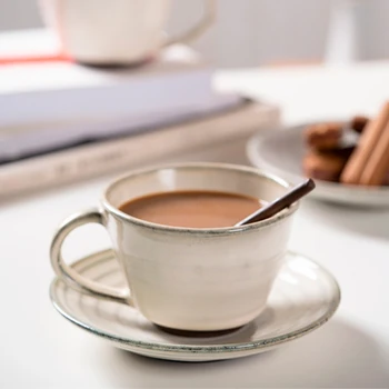 Ceramica Nordic Cafea Farfurie Pentru Casa Seturi Mic Dejun Cupe Teaware Кружка Tazas De Cafenea Copos Tazas Tasse Посуда Для Кухни