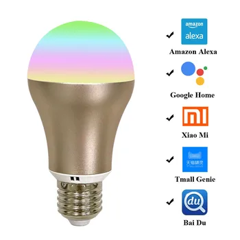 Noul Smart Bec 7W B22/E27 RGB Culoare schimbare LED-uri WiFi Lampa de Lumina Pentru Alexa Echo Control de la Distanță prin Telefon