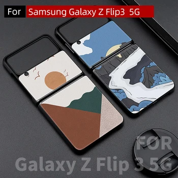 Pentru Samsung Galaxy Z Flip3 Caz,Galaxy Z Flip 3 PU Caz